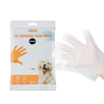 Abbildung von Haustiertücher für Hunde und Katzen, Katzentücher, Tücher, Reinigung, desodorierend, hypoallergen, Reinigung von Fell Hintern, Haustierpflege Handschuhe Hunde,