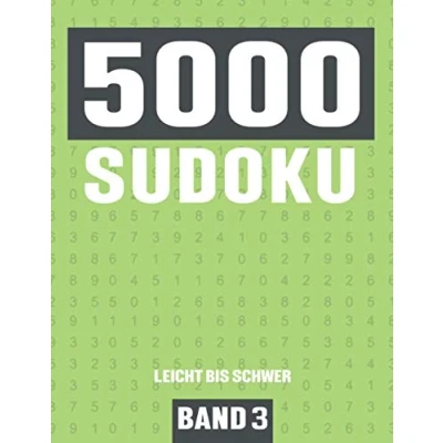 Abbildung von 5000 Sudoku: Großes Sudoku Buch mit Rätseln Schwierigkeit Leicht bis Schwer für Kinder, Erwachsene und Senioren Band 3