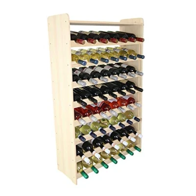 Abbildung von Len Mar.de Weinregal Holz Flaschenregal für 56 Flaschen RW 3