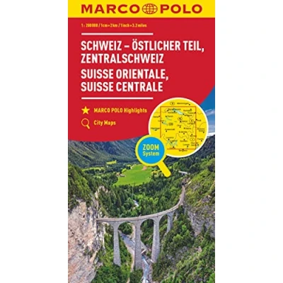Abbildung von Schweiz Östlicher Teil: Zentralschweiz (MARCO POLO Regionalkarte Schweiz, Band 2)