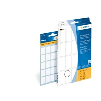Abbildung von 10 x HERMA Vielzweck Etiketten 12x34mm gelb VE=90 Stück