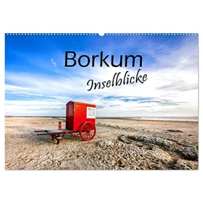 Abbildung von Borkum Inselblicke (Wandkalender 2025 DIN A2 quer), CALVENDO Monatskalender