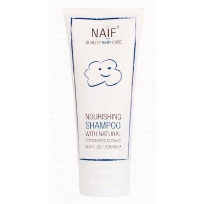 Abbildung von Naïf Pflegeshampoo für Baby und Kinder Babyshampoo mit Inhaltsstoffen auf natürlicher Basis 100% Vegan 0% SLES Ohne Mikroplastik, Silikone Parabene 200 ml