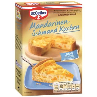 Abbildung von Dr.Oetker Backmischung Mandarinen Schmand Kuchen 460G