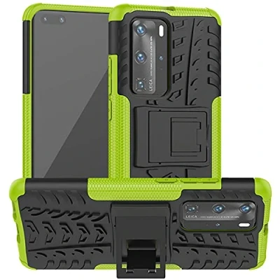 Abbildung von Verco Schutzhülle für Huawei P40 Pro Hülle, Armor Outdoor Handyhülle Case Panzer Hardcase [Cover geeignet Baustelle], Grün