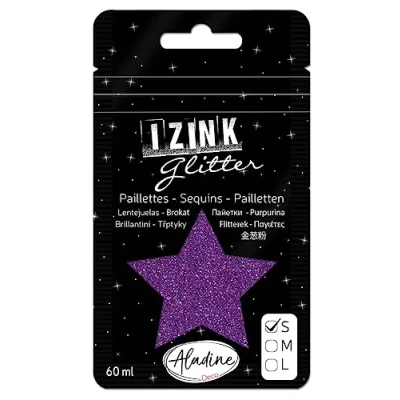 Abbildung von Aladine Izink Glitter Dunkelviolett 60 ml
