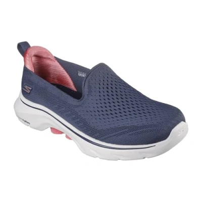 Abbildung von Skechers Damen Go Walk 7 Vina Sneaker, Marineblau/Koralle, 38 EU
