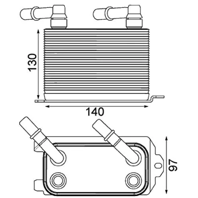 Abbildung von MAHLE ORIGINAL CLC 228 000P Ölkühler, Automatikgetriebe