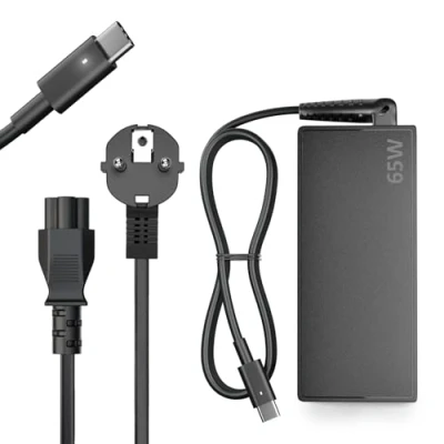 Abbildung von ANTWELON 65W USB C Laptop Netzteil Ladegerät Ladekabel 20V 3,25A Typ für Lenovo ThinkPad T480 T580 E480 E580 Yoga Chromebook Dell Latitude XPS,HP Spectre,Asus,Acer AC Adapter Stromversorgung