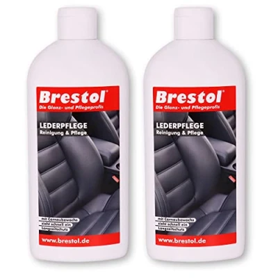 Abbildung von Brestol LEDERPFLEGE 2X 500 ml Lederpflegelotion Lederreiniger Lederschutz Ledersitze Autositze Auto Leder Glattleder