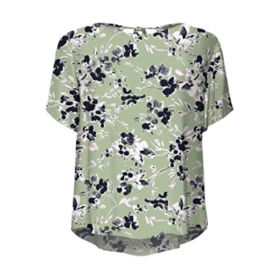 Abbildung von Vero Moda Women&#039;s VMMENNY SS WVN GA Top, Reseda/AOP:Mille, M
