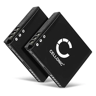 Abbildung von CELLONIC 2X CGA S008 DMW BCE10 VW VBJ10 Akku kompatibel mit Panasonic Lumix DMC FX37, FS3, FX30, FX35, SDR S10 3.6V 3.7V 1050mAh