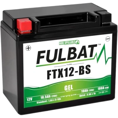 Abbildung von FULBAT Motorradbatterie FTX12 BS / YTX12 12 V 10,5 Ah 180 A