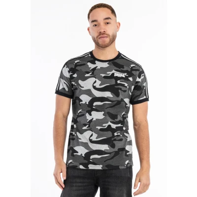 Abbildung von Lonsdale Normale Passform Gunnista Tshirt print, Herren, Größe: XXL, Camo grey