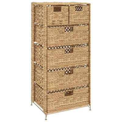 Abbildung von vidaXL Fächerschrank Lagereinheit mit 6 Körben 47 x 37 100 cm Wasserhyazinthe (1 St)