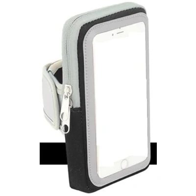Abbildung von Sportarmband kompatibel für Huawei P30 Lite / P20 P10 Lite/P Smart Plus Armband Handy Halter Case Training, Laufen, Joggen und Fitness Dealbude24 Armtasche Groß Schwarz