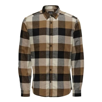 Abbildung von Only &amp; Sons Onsgudmund LIFE Check Shirt Hemd, Herren, Größe: Large, Silver/coloured