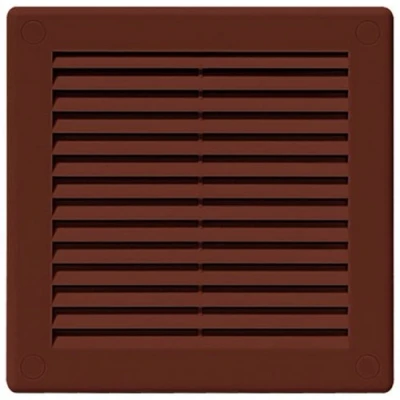 Abbildung von Awenta 150x150 mm Braune Lüftungsabdeckung flache, quadratische Lüftungsschlitze Integrierter Insektenschutz HVAC lüftungsgitter Lüftungsöffnungen für Badezimmer, Heimbüro, klimaanlage abdeckung
