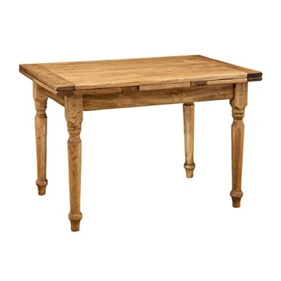 Abbildung von Biscottini Esstisch ausziehbar Made in Italy 120x80 cm Holz massiv Küchentisch