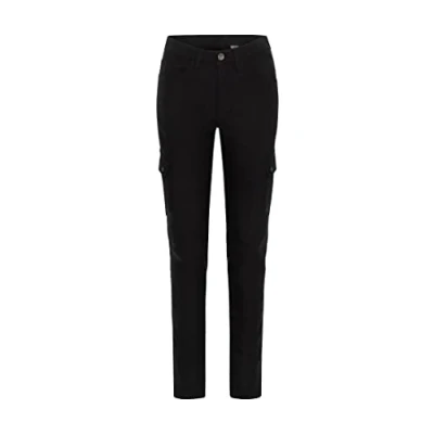 Abbildung von Rokker Black Jack Slim Motorrad Textilhose (Black,38)