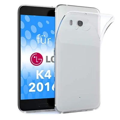 Abbildung von EAZY CASE LG K4 (2016) Schutzhülle Silikon, Ultra dünn, Slimcover, Handyhülle, Silikonhülle, Backcover, Durchsichtig, Klar Transparent