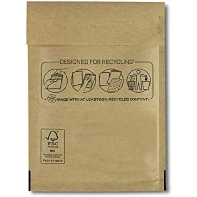 Abbildung von Bankers Box Luftpolsterumschläge Polsterumschlag Versandtaschen Umschläge für zerbrechliche Gegenstände, umweltfreundlich, Selbstklebeverschluss, 11x16 cm (10er Pack)