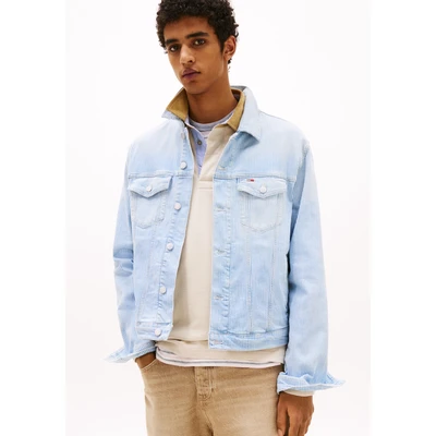 Abbildung von Tommy Jeans Jeansjacke &quot;RYAN RGLR TRCKR JCKT BI6132&quot;, fein gestreift