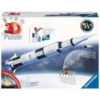 Abbildung von Ravensburger 3D Puzzle Apollo Saturn V Rakete, 440 Puzzleteile, Made in Europe, FSC® schützt Wald weltweit