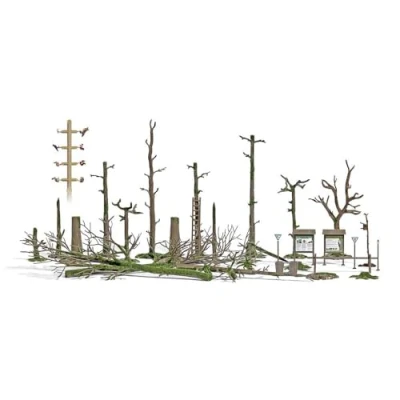 Abbildung von Busch Modelleisenbahn Baum H0 Totholz Bausatz Set