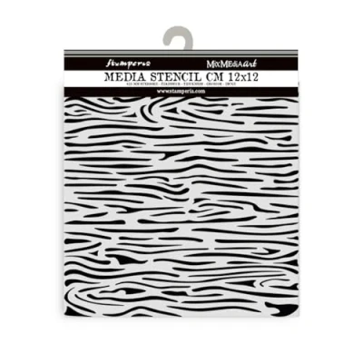 Abbildung von Stamperia Silent Sea Village Thick Stencil 12x12cm Wood Pattern (KSTDS46)