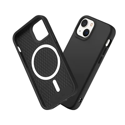 Abbildung von RhinoShield Case kompatibel mit [iPhone 13 Mini] SolidSuit MagSafe Stoßdämpfende &amp; schlanke Schutzhülle Premium Finish 3.5 Meter Fallschutz Klassik Schwarz