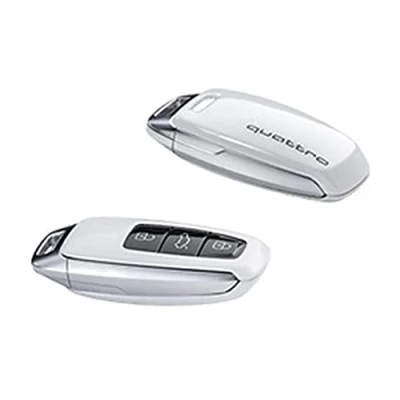 Abbildung von Audi 4N0071208BS9R Schlüsselblende Cover, mit Quattro Logo, nur für Schlüssel 8Y0959754 4N0959754 (gletscherweiß)