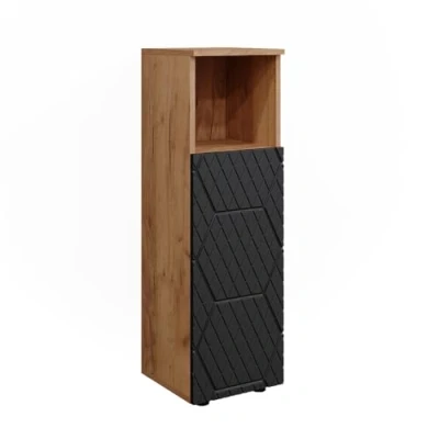 Abbildung von Vicco Midischrank Irma, Goldkraft Eiche/Anthrazit, 30 x 95 cm