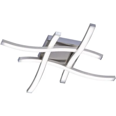Abbildung von TRIO Leuchten LED Deckenleuchte Route, fest integriert, Warmweiß, moderne Deckenlampe 4 flammig, LEDs mit 4x 500 Lumen