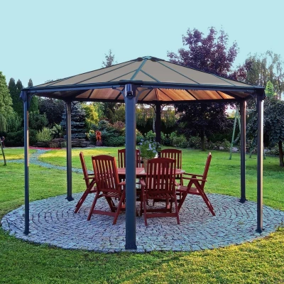 Abbildung von Palram Canopia Pavillon &quot;Monaco&quot;, BxT: 390x450 cm