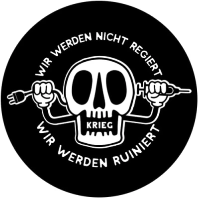 Abbildung von Sammys Shirt Store Wir Werden Nicht regiert ruiniert Aufkleber 4,5 cm