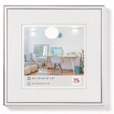 Abbildung von Walther Bilderrahmen Kunststoffrahmen KV330S New Lifestyle 30x30cm silb