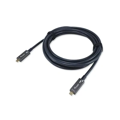 Abbildung von Equip 119462 Aktives optisches USB C zu Kabel, Stecker/Stecker, 10 m, PD 60 W, 4K/60 Hz, Gbit/s, Video+Daten+PD