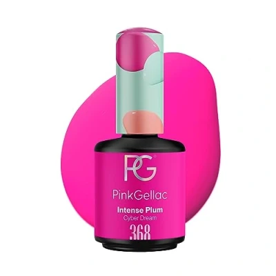 Abbildung von Pink Gellac UV Gel Nagellack 368 Intense Plum 15 ml Shellac Violett Nail Polish Gelnagellack für Lampe Einfache Anwendung Lack Made in Holland