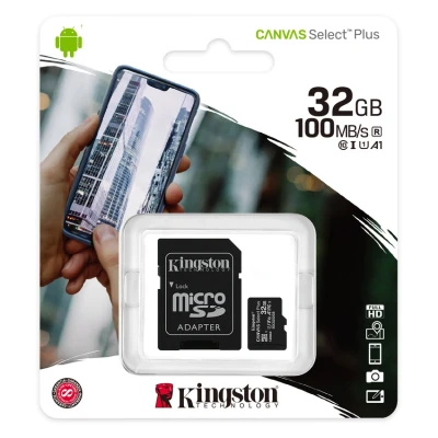 Abbildung von Kingston Canvas Select Plus microSDHC 32GB + SD Adapter