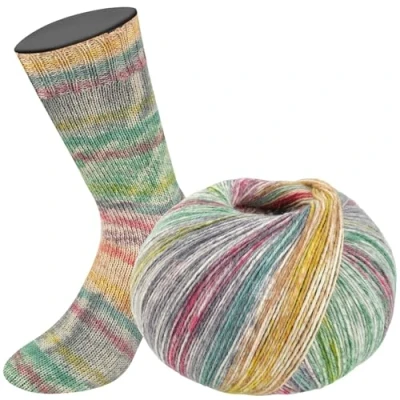 Abbildung von LANA GROSSA MEILENWEIT 100 g ALPACA Tanja Steinbach Edition Häkelwolle, 420 m (exklusive 4 fach Sockenwolle superweich),