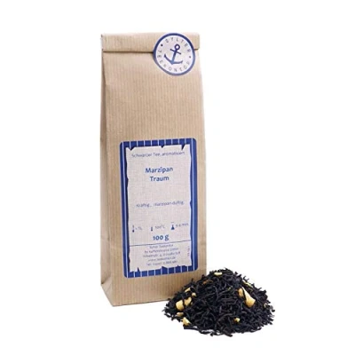 Abbildung von Schwarzer Tee lose Marzipan Traum Marzipan, Mandeln Schwarztee 250g