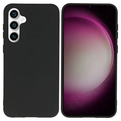 Abbildung von Samsung Galaxy S23 FE Hülle Silikon iMoshion Soft Case/Backcover Handyhülle Schwarz