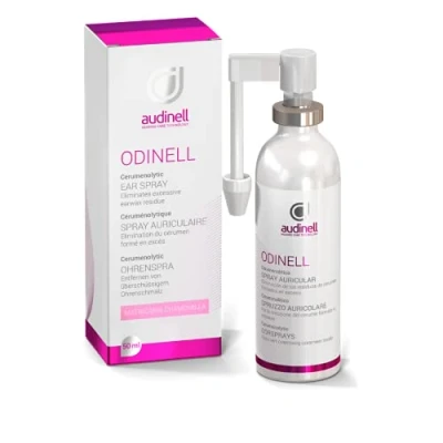 Abbildung von Audinell Ohrenspray 50 ML Ohrenreiniger für Erwachsene und Kinder Odinell Ohrenschmalz Entferner mit oberflächenaktiven Substanzen.