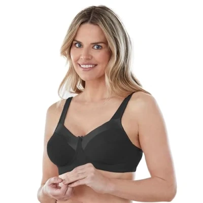 Abbildung von Bestform Damen 5006715 BH, Undurchsichtige, Schwarz, 90B