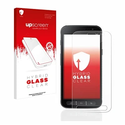 Abbildung von upscreen Schutzglas für Samsung Galaxy XCover 4s Schutzfolie, Glas Folie [Klar, 9H Panzerschutz, Anti Fingerprint]