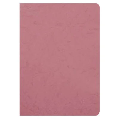 Abbildung von Clairefontaine 733006C Notizheft Kladde Age Bag, DIN A4, 21x29,7 cm, 48 Blatt blanko 90g, Einband gekörnt mit Lederstruktur, Altrosa, 1 Stück