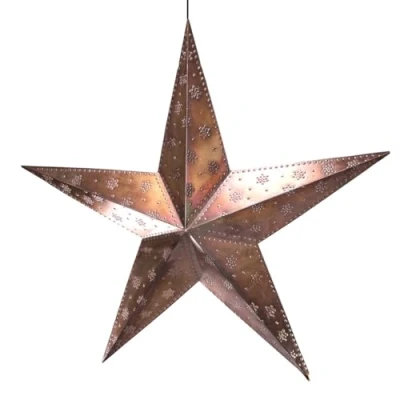 Abbildung von Antikas Weihnachtsstern, Deko, Weihnachten, Eisen, Kupfer H68,5 x B71,5cm