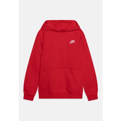 Abbildung von Nike Sportswear CLUB Unisex Kapuzenpullover für Kinder, Größe: 128/137, University red white
