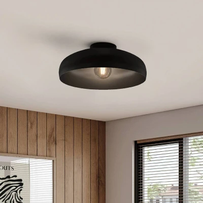 Abbildung von Eglo 43637 Deckenleuchte MOGANO schwarz H:17 Ø:40cm dimmbar